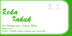 reka kakuk business card